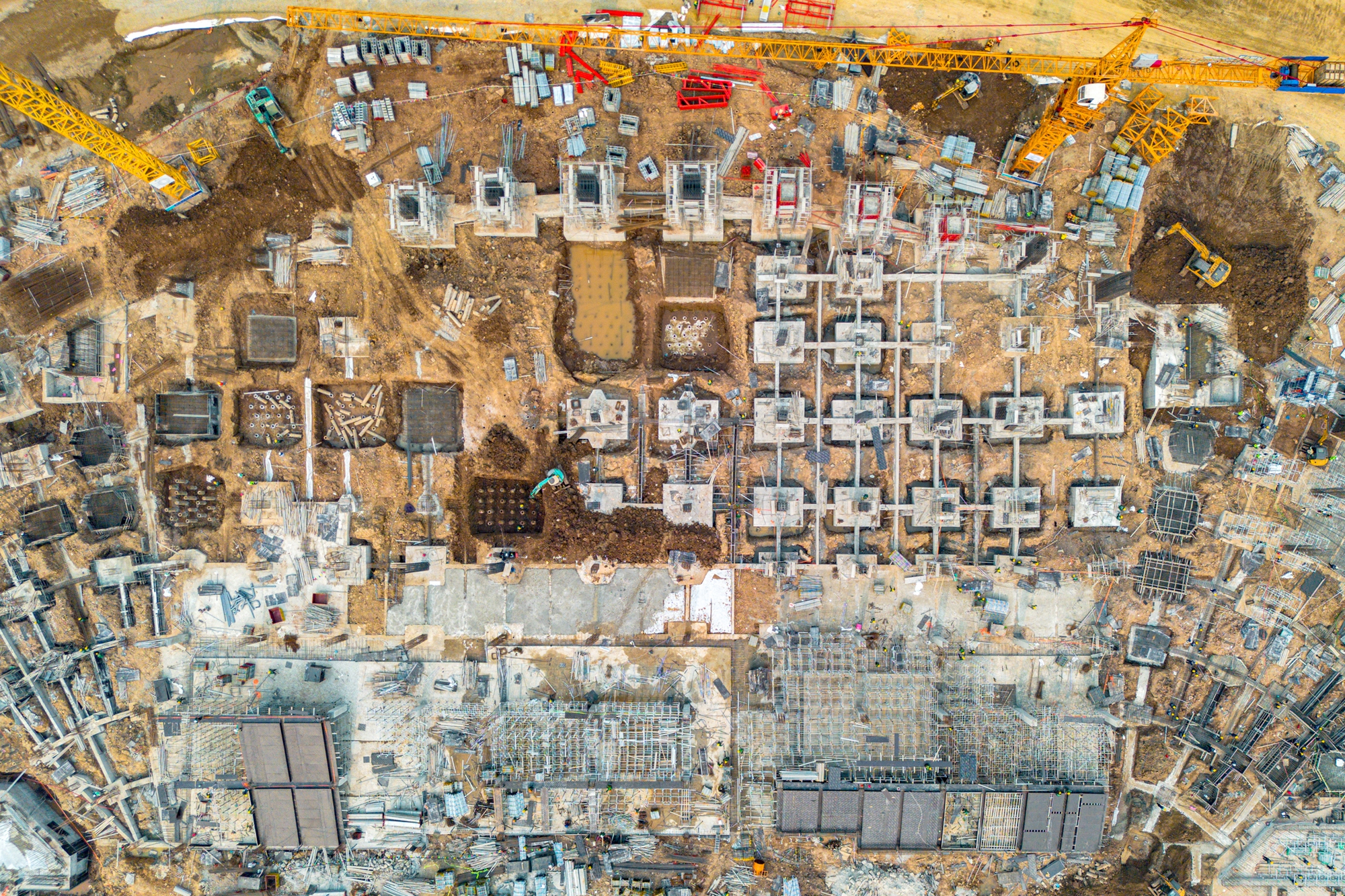 Đại c&ocirc;ng trường x&acirc;y s&acirc;n vận động lớn thứ hai Việt Nam: Lột x&aacute;c sau 2 th&aacute;ng, kh&aacute;n đ&agrave;i 60.000 chỗ dần lộ diện - Ảnh 7.