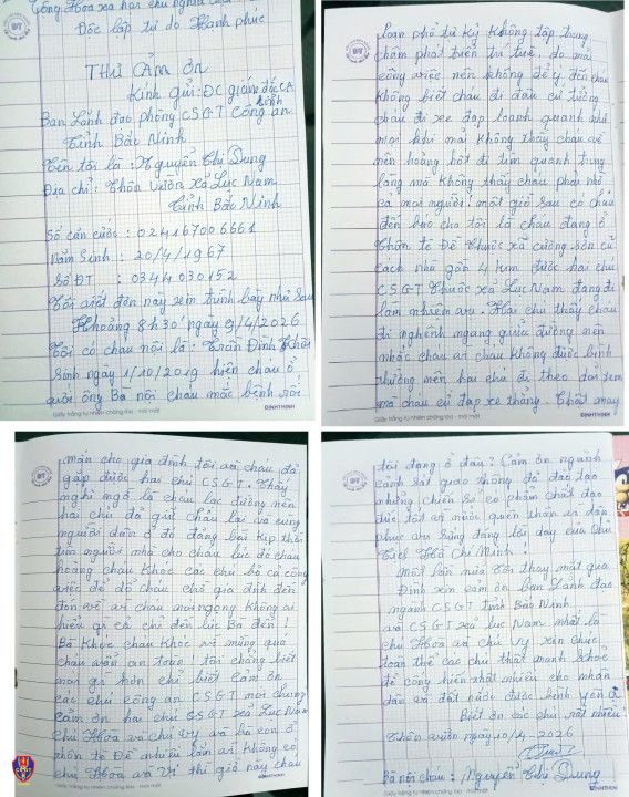 Lá thư viết tay đầy nước mắt gửi tới lực lượng CSGT - Ảnh 2.