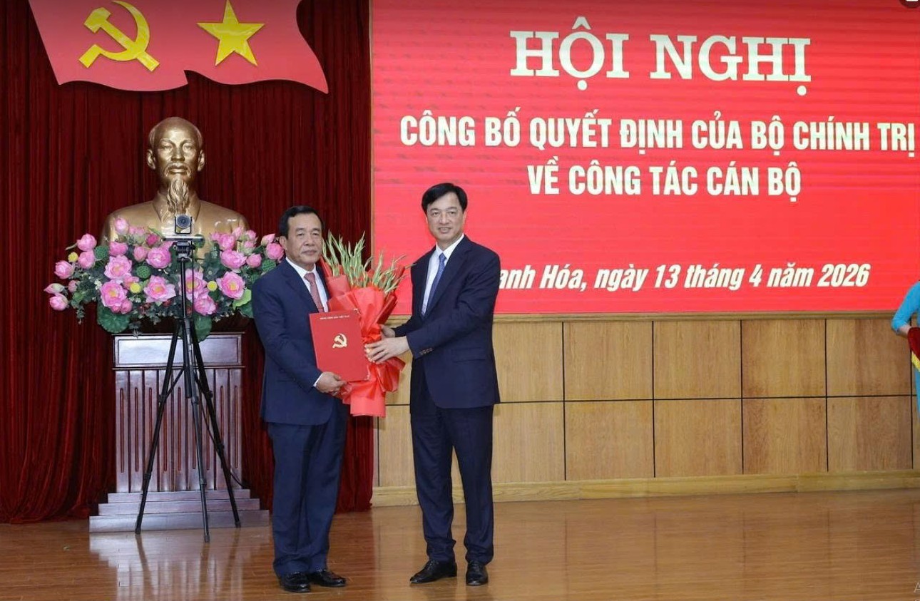 Thượng tướng L&ecirc; Đức Th&aacute;i giữ chức B&iacute; thư Tỉnh ủy Thanh H&oacute;a - Ảnh 1.