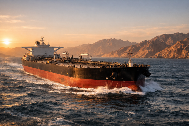 Si&ecirc;u t&agrave;u chở dầu của một quốc gia ung dung vượt eo biển Hormuz trước lệnh phong toả của Mỹ - Ảnh 1.