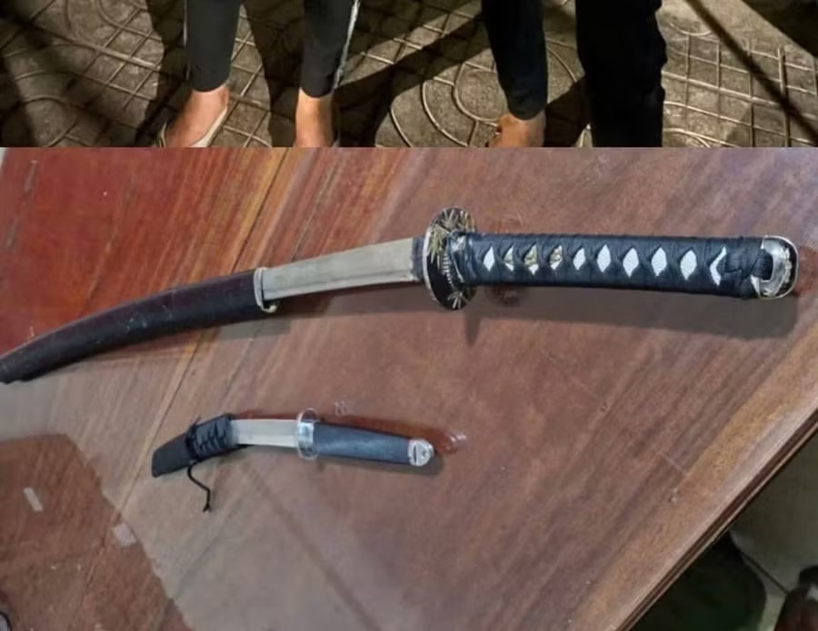 Truy quét nhóm thanh thiếu niên mang hung khí ở Gia Lai , công an bắt giữ 2 người - Ảnh 1. Truy quét nhóm thanh thiếu niên mang hung khí ở Gia Lai , công an bắt giữ 2 người - Ảnh 1.