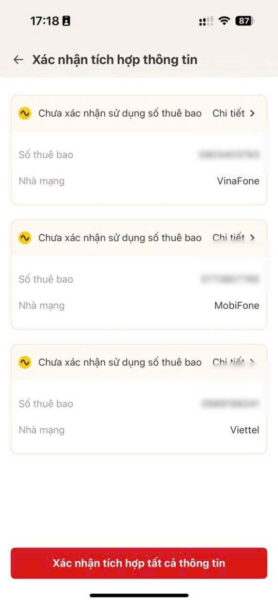 Hướng dẫn chi tiết các bước tự xác thực SIM chính chủ trên VNeID từ ngày 15/4- Ảnh 4.