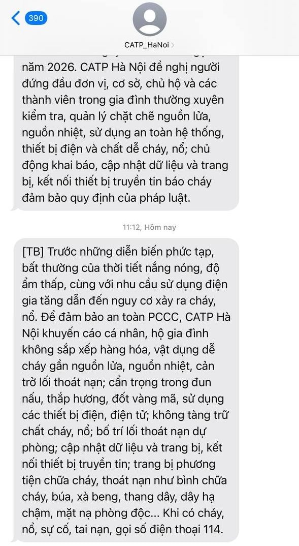 C&ocirc;ng an H&agrave; Nội khuyến c&aacute;o an to&agrave;n PCCC trước t&igrave;nh h&igrave;nh thời tiết nắng n&oacute;ng 2026 - Ảnh 2.