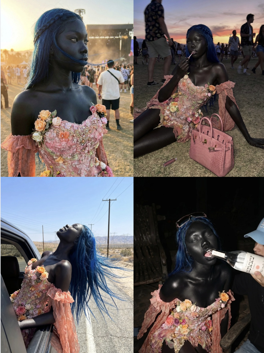 Xuất hiện &ldquo;ngọc trai đen&rdquo; đẹp như thần thoại: &ldquo;Bạn th&acirc;n&rdquo; của Hailey Bieber v&agrave; Kylie Jenner, nhan sắc n&agrave;y đến Coachella dễ kiếm tiền tỷ- Ảnh 4.