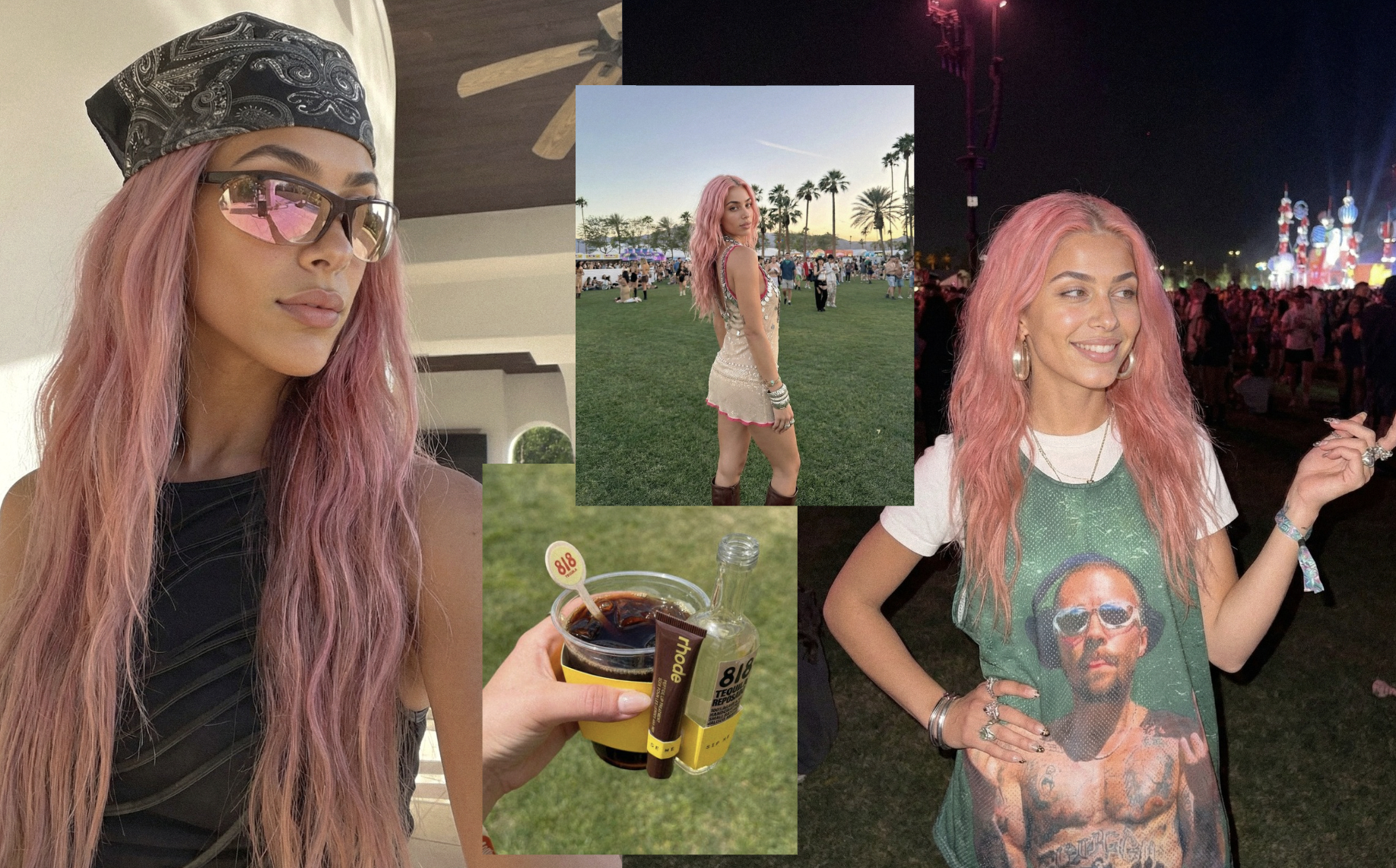 Xuất hiện &ldquo;ngọc trai đen&rdquo; đẹp như thần thoại: &ldquo;Bạn th&acirc;n&rdquo; của Hailey Bieber v&agrave; Kylie Jenner, nhan sắc n&agrave;y đến Coachella dễ kiếm tiền tỷ- Ảnh 1.