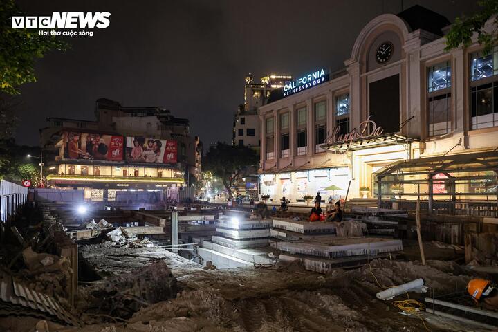 C&ocirc;ng tr&igrave;nh chống ngập H&agrave; Nội khẩn trương thi c&ocirc;ng xuy&ecirc;n đ&ecirc;m trước m&ugrave;a mưa 2026 - Ảnh 2.