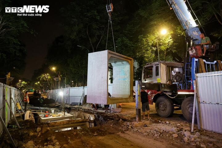 C&ocirc;ng tr&igrave;nh chống ngập H&agrave; Nội khẩn trương thi c&ocirc;ng xuy&ecirc;n đ&ecirc;m trước m&ugrave;a mưa 2026 - Ảnh 13.