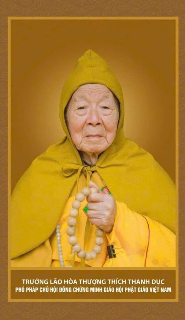 Trưởng lão hòa thượng Thích Thanh Dục viên tịch ở tuổi 100 - Ảnh 1.