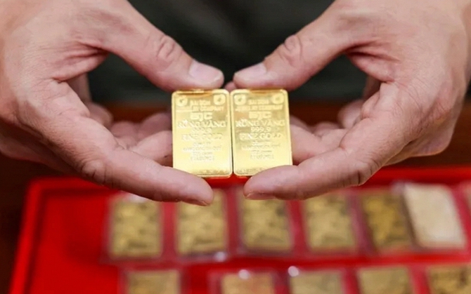 Gi&aacute; v&agrave;ng ở Việt Nam bất ngờ tăng trở lại