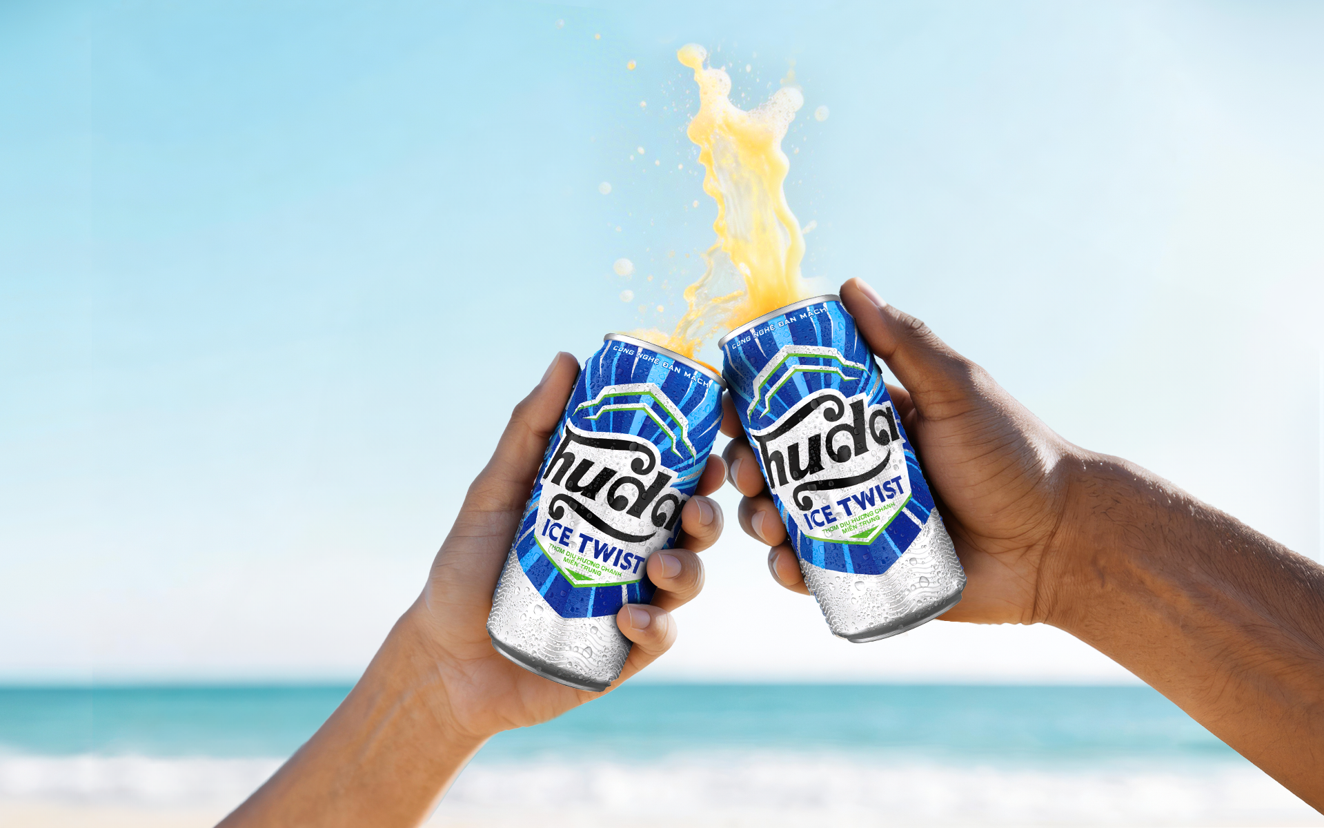 M&ugrave;a h&egrave; miền Trung vẫy gọi, Huda Ice Twist 250ml đ&aacute;p lời với &ldquo;con s&oacute;ng niềm vui&rdquo; bất tận - Ảnh 3.