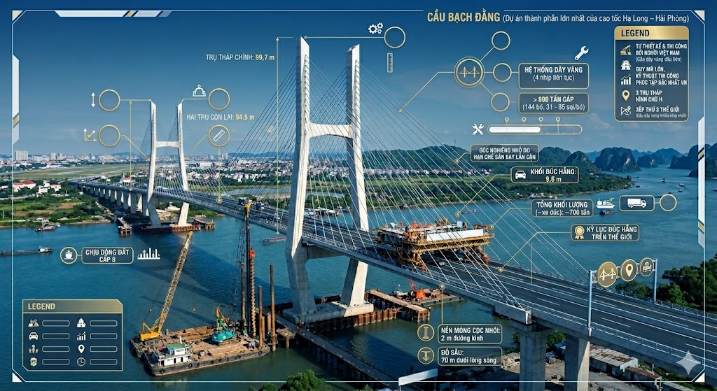 C&acirc;y cầu d&acirc;y văng gần 7.300 tỷ đồng d&agrave;i 5,4km, lọt top 3 thế giới về số nhịp do người Việt lần đầu tự thiết kế, thi c&ocirc;ng - Ảnh 2.