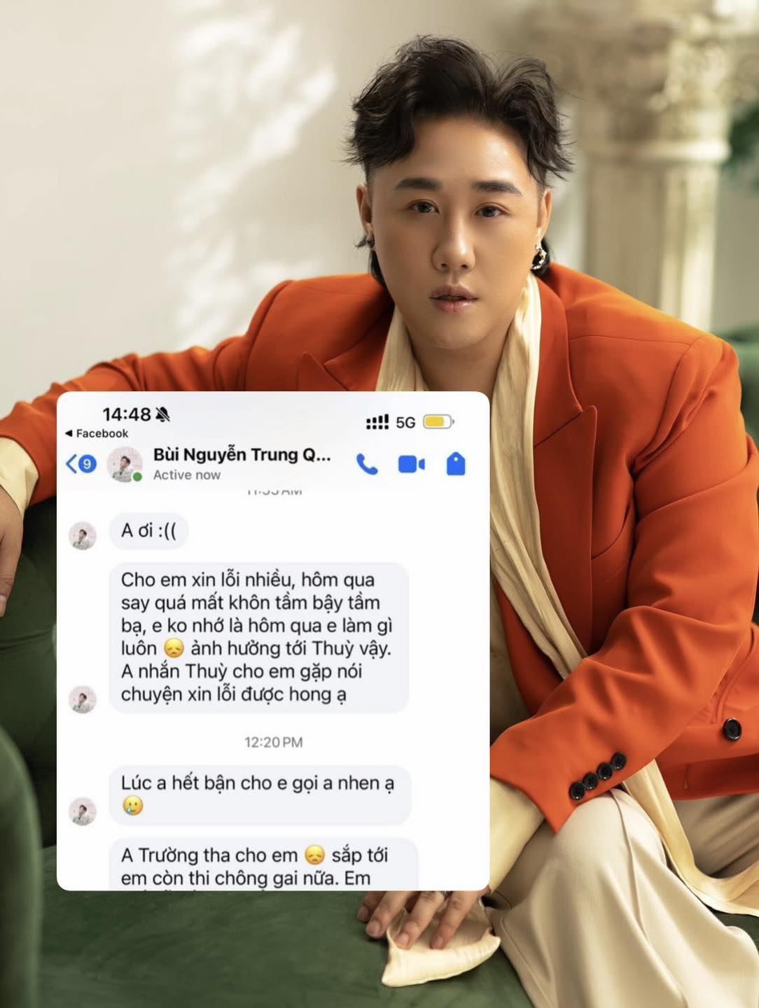 Video: Trung Qu&acirc;n Idol đến thẩm mỹ viện để xin lỗi, mong "c&oacute; cơ hội được gặp trực tiếp b&aacute;c sĩ Trường" - Ảnh 2.