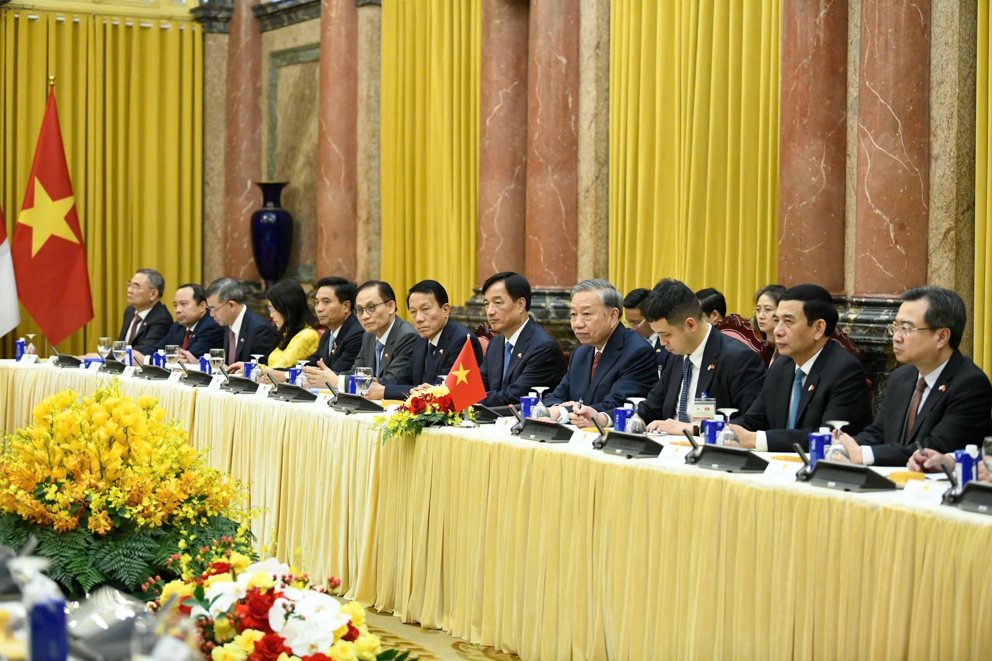 Tổng Bí thư, Chủ tịch nước Tô Lâm hội đàm với Tổng thống Hàn Quốc - Ảnh 6.