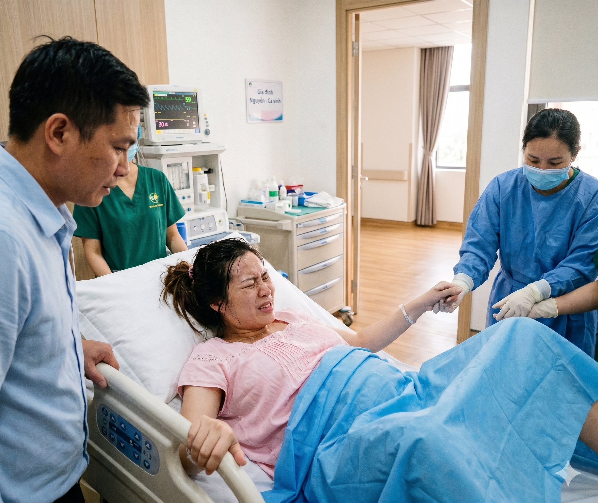 C&uacute; chạm mặt trớ tr&ecirc;u trong ph&ograve;ng hậu sản: Khi giường đối diện lại l&agrave; "người cũ" của chồng- Ảnh 1.