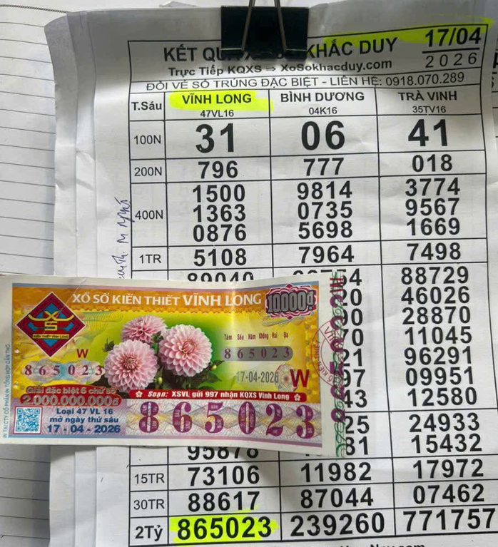 Xổ số miền Nam: Sự tr&ugrave;ng hợp &ldquo;kỳ lạ&rdquo; của 2 giải độc đắc v&eacute; số Vĩnh Long - Ảnh 3.