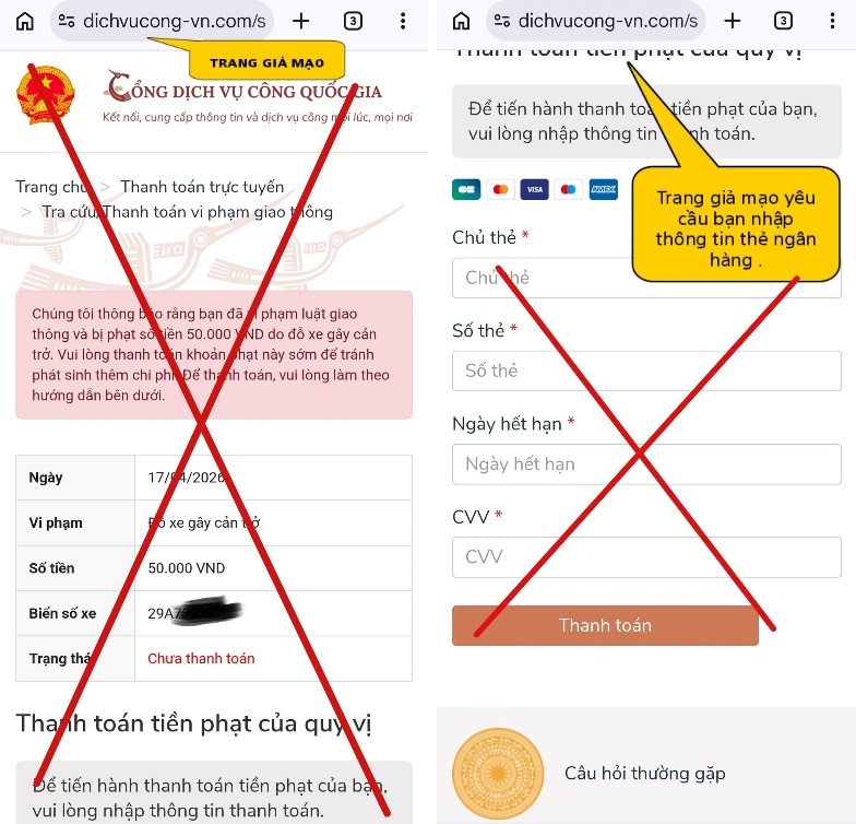 C&ocirc;ng an cảnh b&aacute;o về tin nhắn lừa đảo ảnh hưởng đến t&agrave;i khoản ng&acirc;n h&agrave;ng năm 2026 - Ảnh 3.