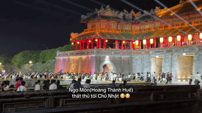 Cảnh tượng buổi tối 2 ngày qua ở Đại Nội Huế khiến nhiều người bất ngờ, nhận xét: "Thật không tin nổi!" - Ảnh 2.