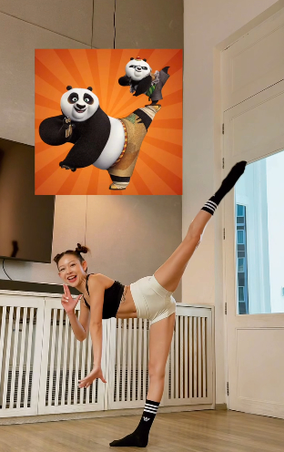 Gấu Po trong Kung Fu Panda cũng phải "b&aacute;i phục" c&ocirc; n&agrave;ng hot girl n&agrave;y - Ảnh 6.