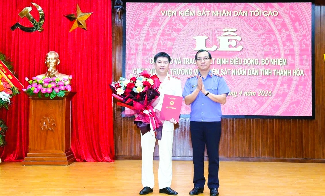 Nguyễn Tiến Dũng nhậm chức Viện trưởng VKSND tỉnh thanh h&oacute;a 2026 - Ảnh 1.