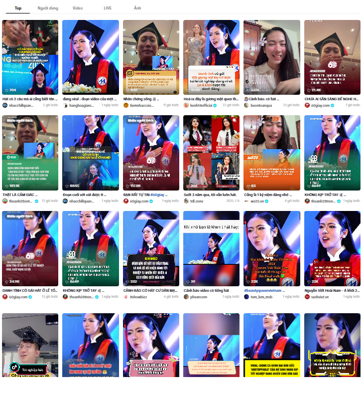 Mỹ nh&acirc;n Việt cất giọng chấn động lễ tốt nghiệp, khiến cả MXH chế &ldquo;meme&rdquo; th&igrave; ra c&oacute; quan hệ với Dược sĩ Tiến- Ảnh 1.