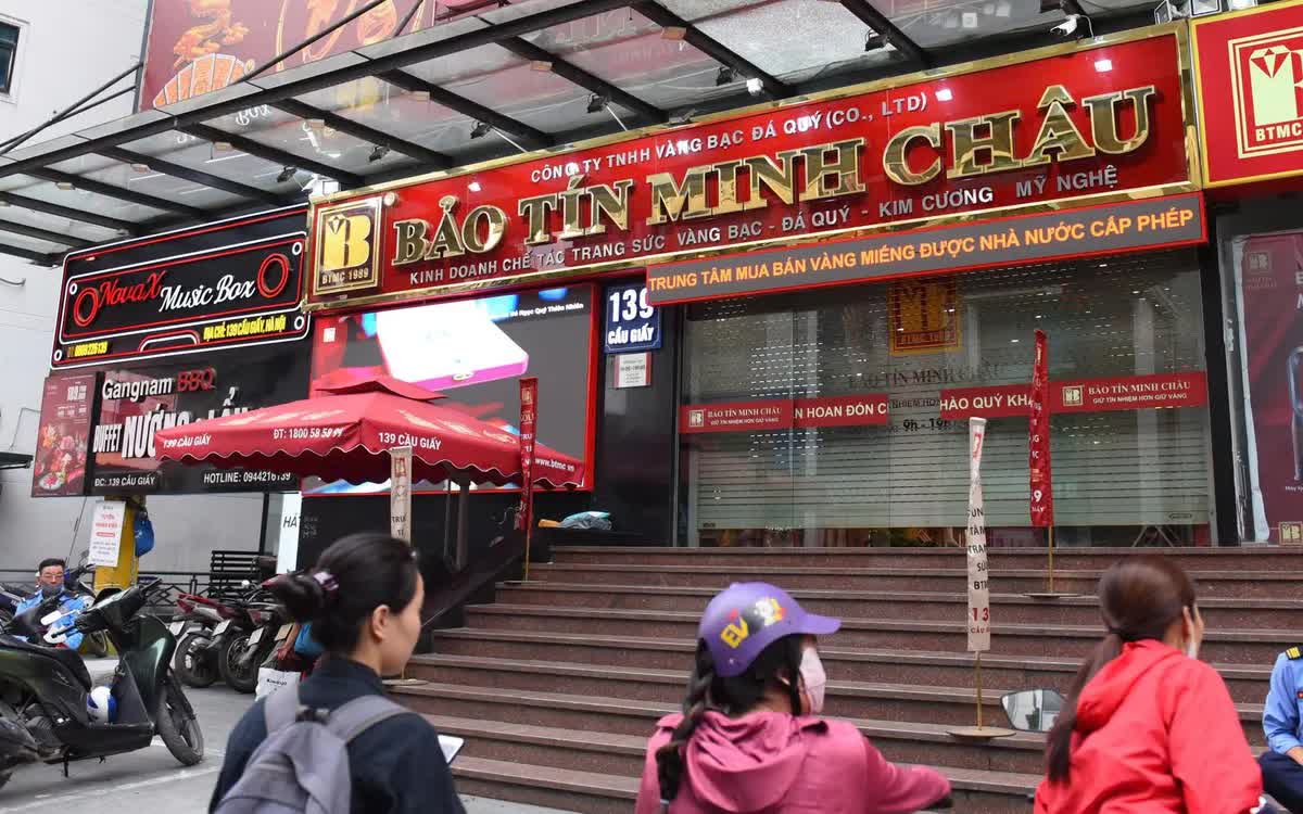 Một cơ sở C&ocirc;ng ty Bảo T&iacute;n Minh Ch&acirc;u tr&ecirc;n đường Cầu Giấy (H&agrave; Nội).