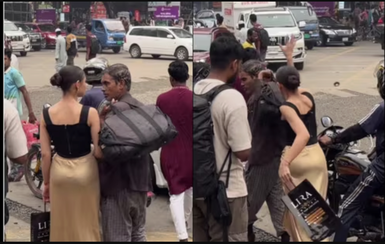 Nữ người mẫu g&acirc;y tranh c&atilde;i khi đ&aacute;nh người đ&agrave;n &ocirc;ng lớn tuổi tr&ecirc;n phố - Ảnh 1.