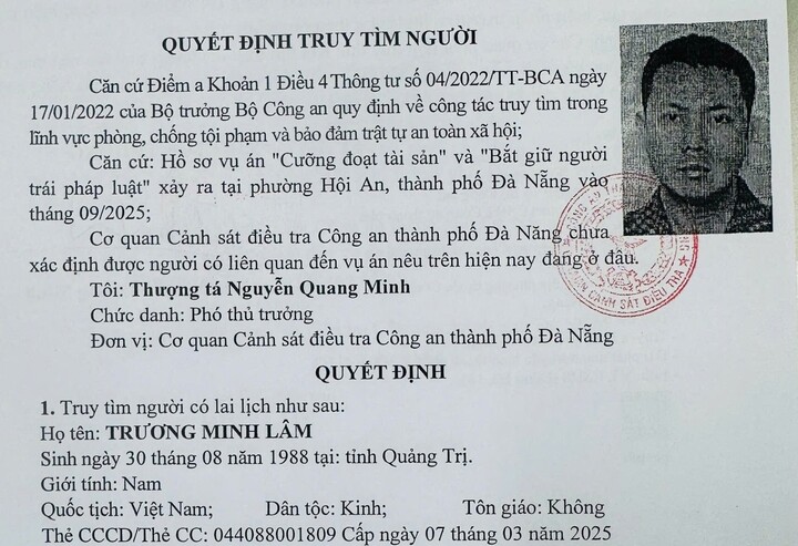 Truy t&igrave;m Trương Minh L&acirc;m li&ecirc;n quan vụ &aacute;n cưỡng đoạt t&agrave;i sản tại Đ&agrave; Nẵng - Ảnh 1.