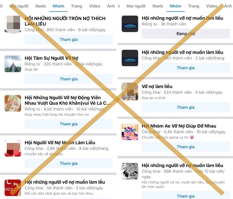 Công an Hà Nội cảnh báo về hội nhóm tín dụng đen trên facebook năm 2026 - Ảnh 2. Công an Hà Nội cảnh báo về hội nhóm tín dụng đen trên facebook năm 2026 - Ảnh 2.