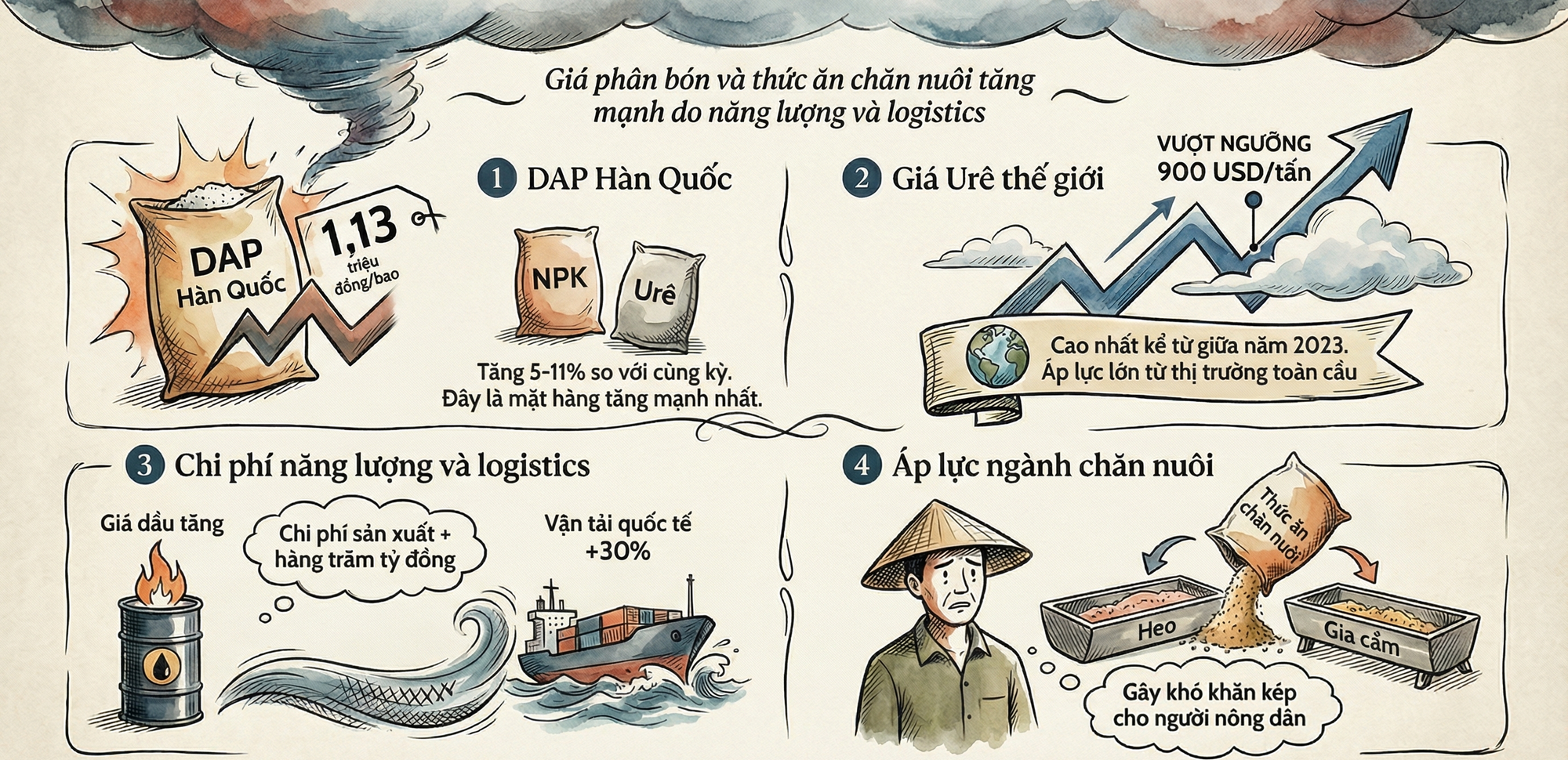 Căng thẳng Trung Đ&ocirc;ng: Ph&acirc;n b&oacute;n tăng sốc, c&oacute; loại vượt 1,1 triệu/bao, n&ocirc;ng sản lại lao dốc, chuyện g&igrave; đang xảy ra? - Ảnh 2.