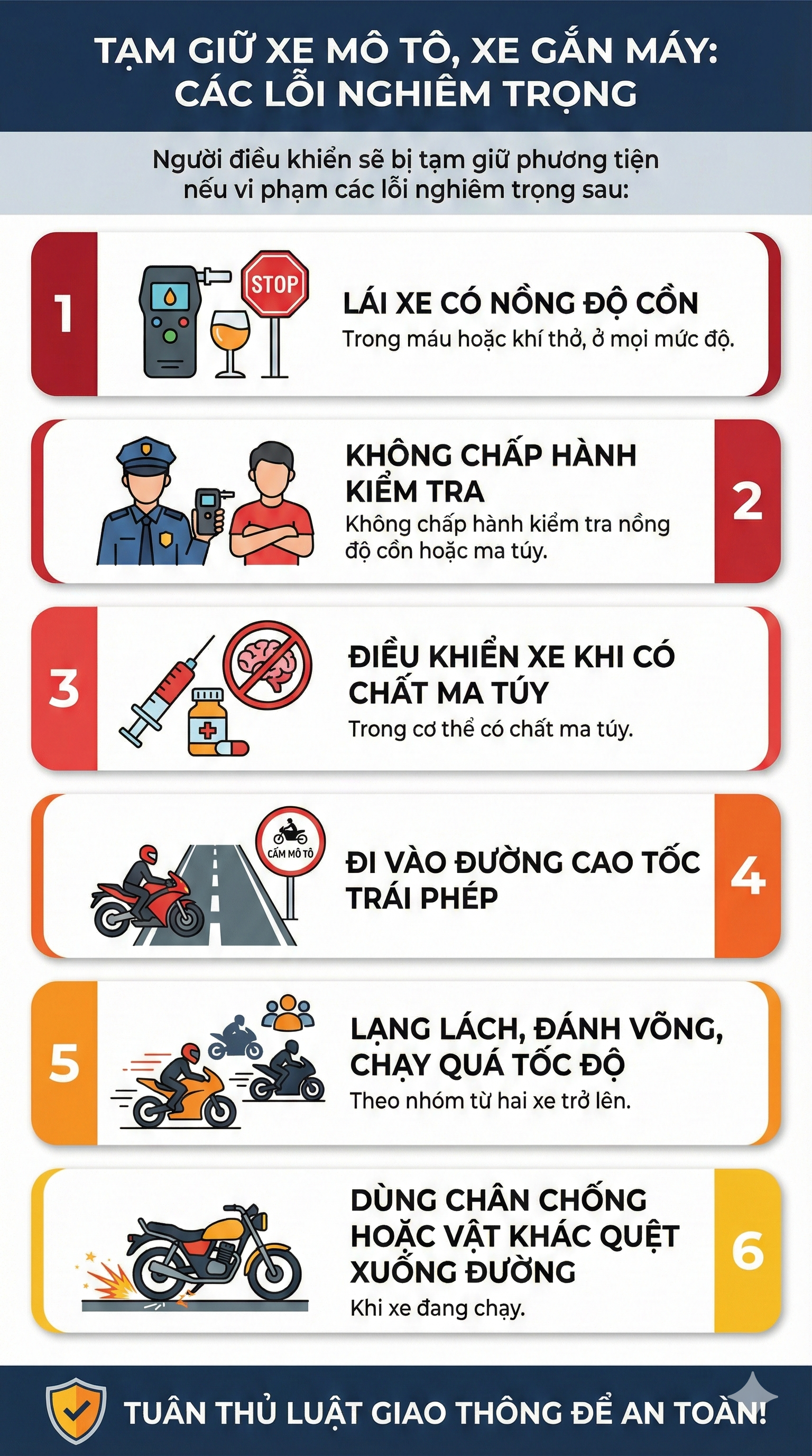 Bộ Công an vừa có đề xuất quan trọng liên quan đến việc tịch thu, tạm giữ xe vi phạm của người dân - Ảnh 3.