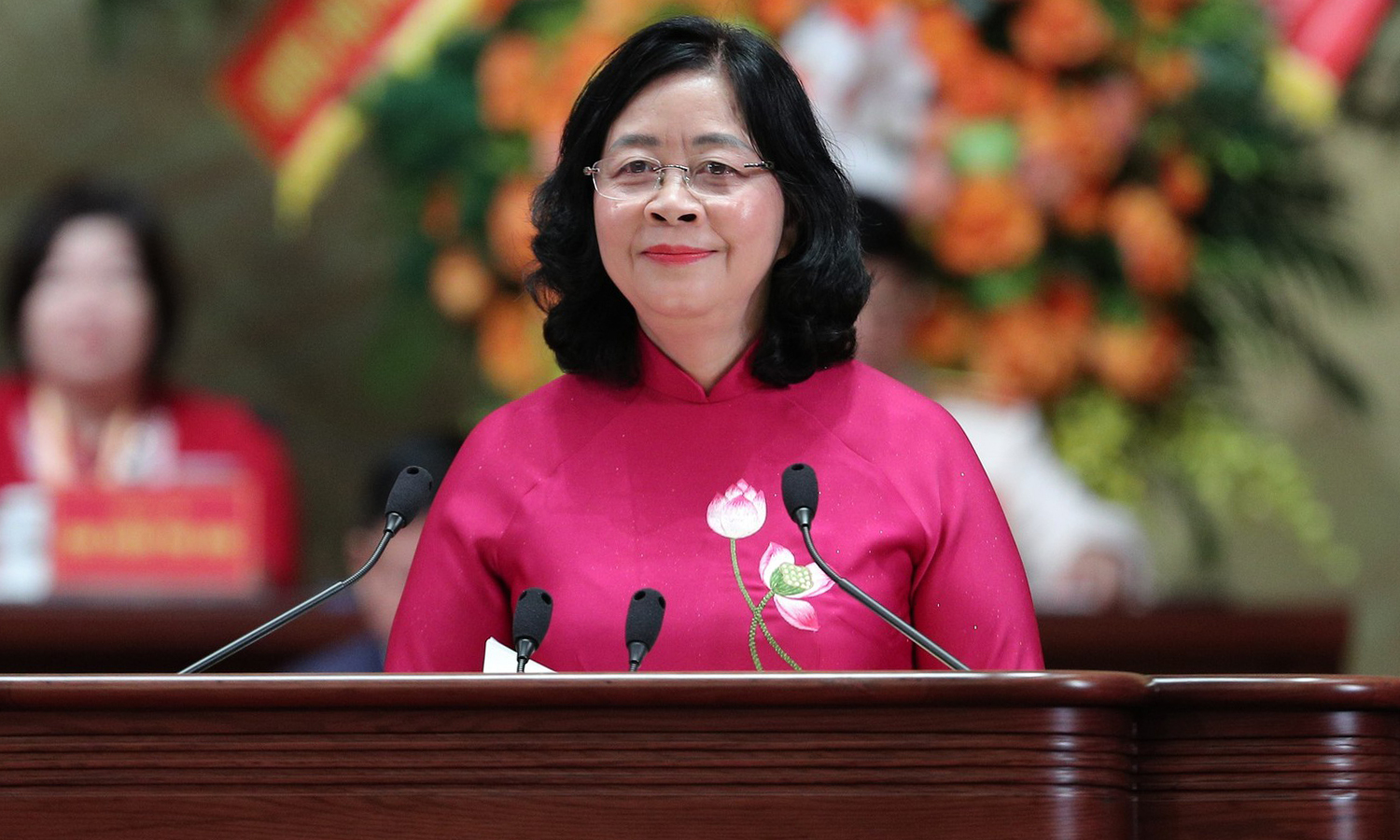 B&agrave; B&ugrave;i Thị Minh H&ograve;ai t&aacute;i đắc cử Chủ tịch ủy ban Trung ương MTTQ Việt Nam kh&oacute;a XI 2026 - Ảnh 1.