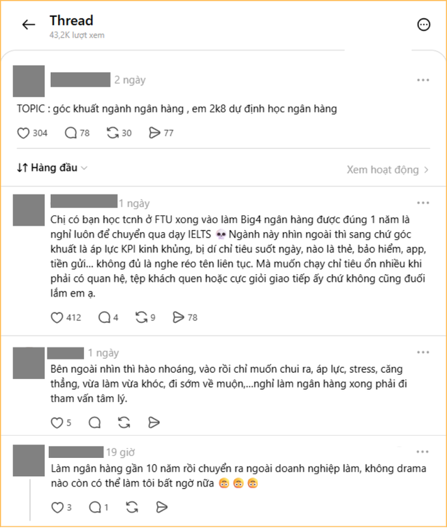 L&agrave;m ng&acirc;n h&agrave;ng lương 30-40 triệu, nghỉ việc xong phải đi tham vấn t&acirc;m l&yacute;: "G&oacute;c khuất&rdquo; chỉ người trong ng&agrave;nh mới hiểu - Ảnh 3.