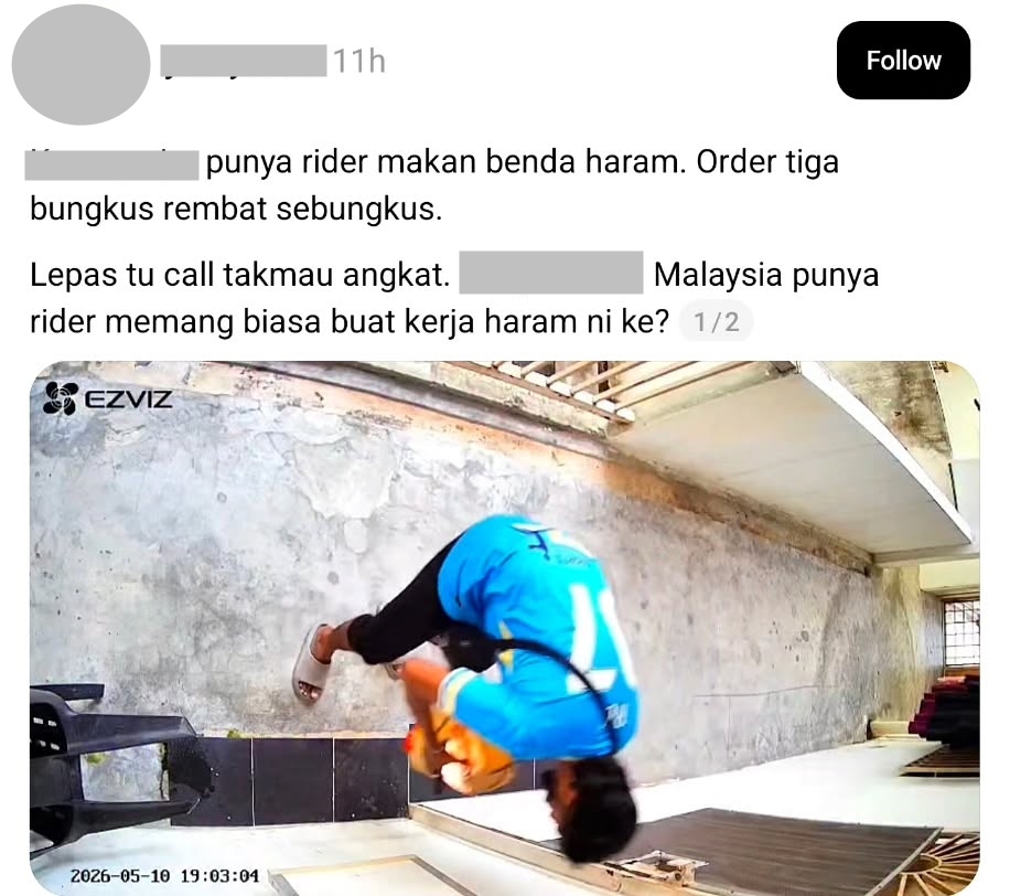 Camera ghi lại h&agrave;nh động g&acirc;y bức x&uacute;c của shipper ngay sau khi x&aacute;c nhận giao h&agrave;ng- Ảnh 1.