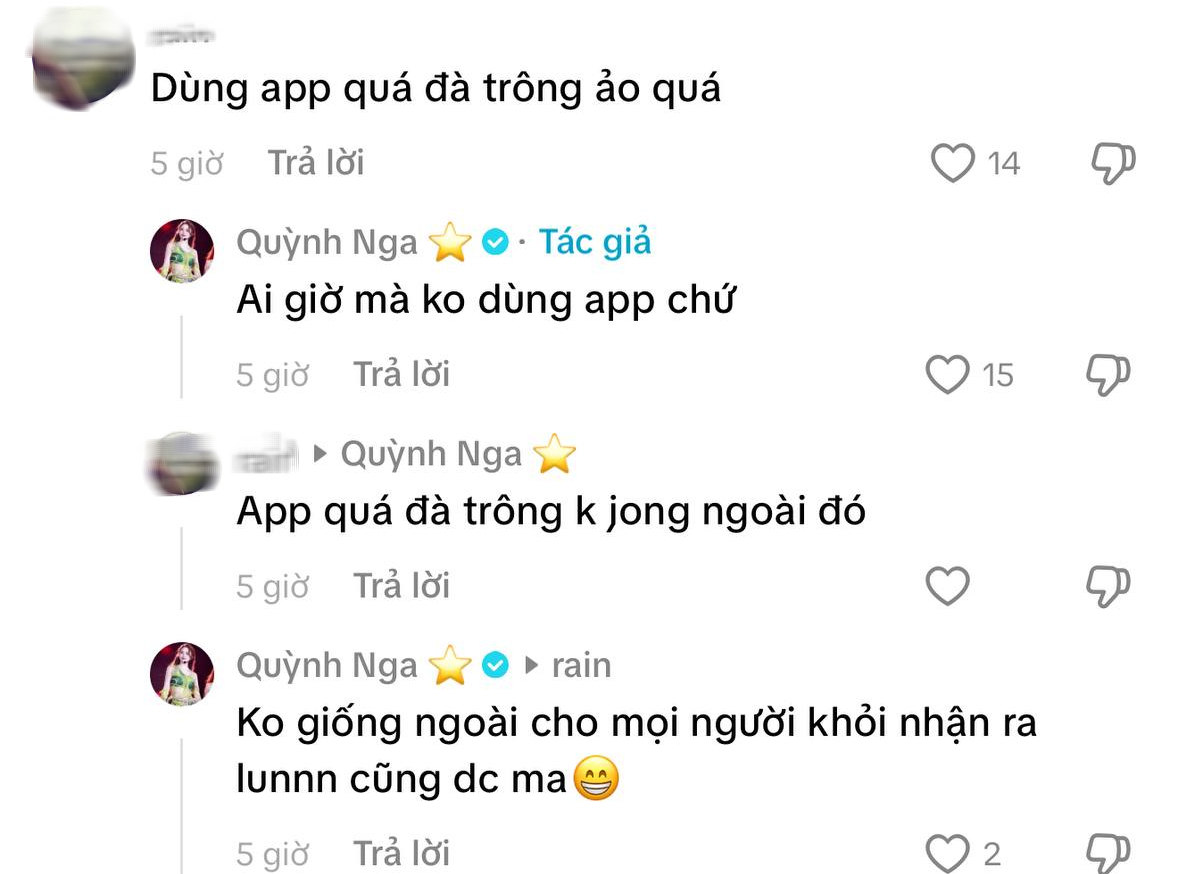Quỳnh Nga n&oacute;i thẳng khi bị ch&ecirc; d&ugrave;ng app qu&aacute; đ&agrave;, mặt lạ kh&ocirc;ng thể nhận ra- Ảnh 1.
