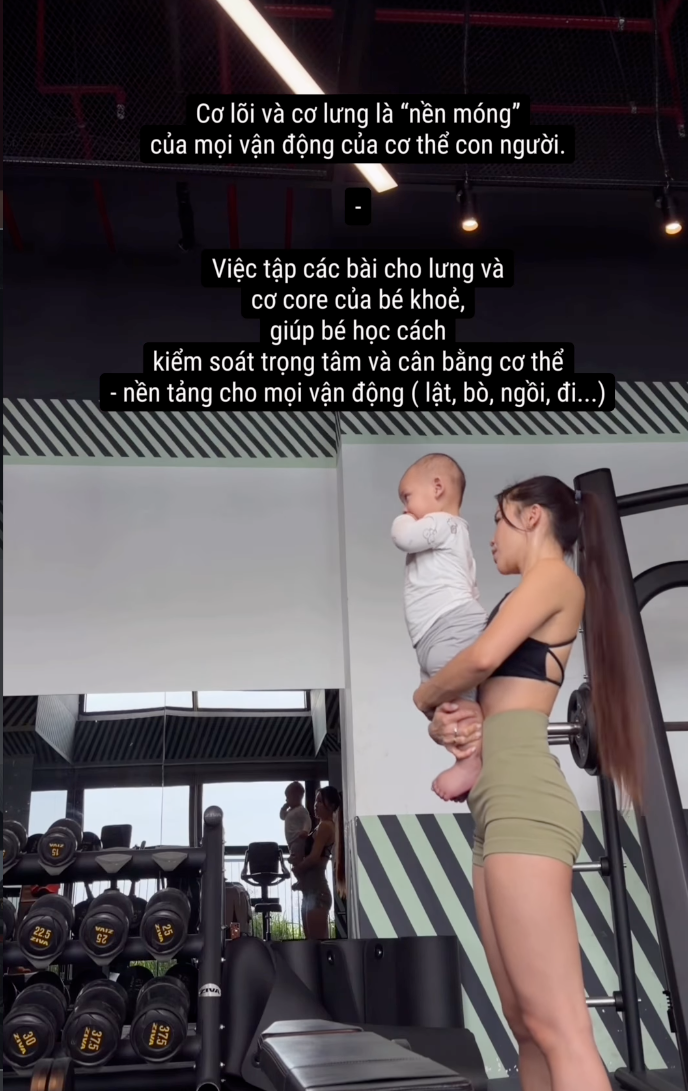 B&eacute; Gấu - con trai Đặng Văn L&acirc;m trộm v&iacute;a lanh lợi, bụ bẫm: Nh&igrave;n c&aacute;ch mẹ bỉm Yến Xu&acirc;n chăm con l&agrave; thấy &ldquo;gen thể thao&rdquo; r&otilde; rệt- Ảnh 10.