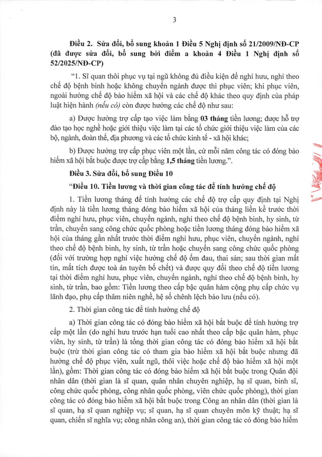 Dự thảo Nghị định về chế độ trợ cấp 1 lần khi th&ocirc;i phục vụ trong Qu&acirc;n đội- Ảnh 3.