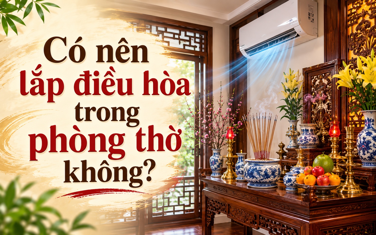 C&oacute; n&ecirc;n lắp điều h&ograve;a cho ph&ograve;ng thờ trong m&ugrave;a h&egrave; 2026? - Ảnh 1.