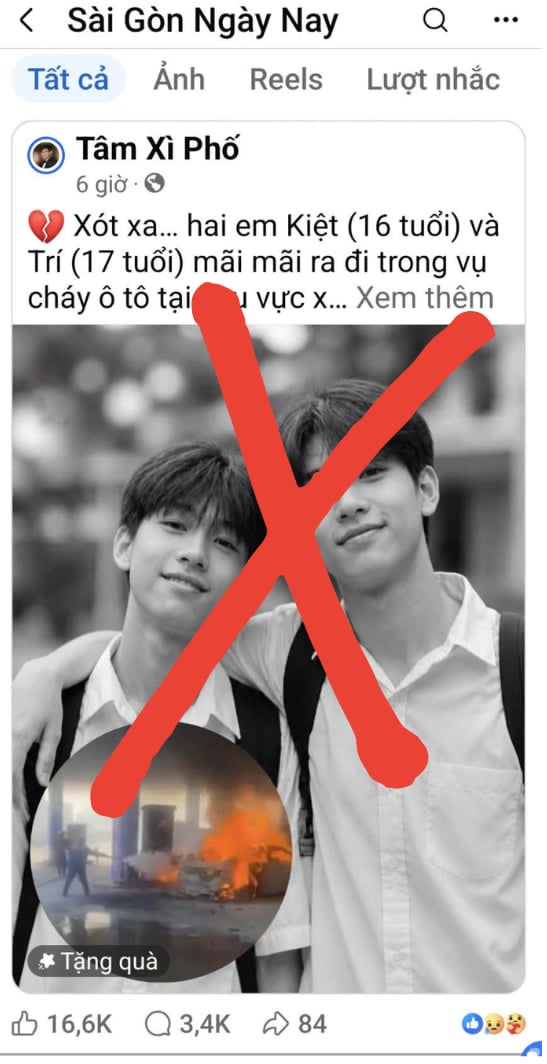 Ảnh 2 "nạn nh&acirc;n" vụ ch&aacute;y xe lan truyền tr&ecirc;n mạng l&agrave; do AI tạo? - Ảnh 2.