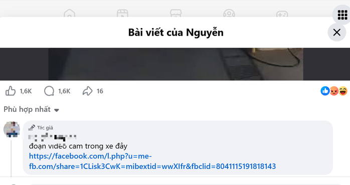 Ch&aacute;y xe 2 người chết: Giữa "b&atilde;o" dư luận, xuất hiện nick Facebook nhận "t&ocirc;i l&agrave; t&agrave;i xế" - Ảnh 3.