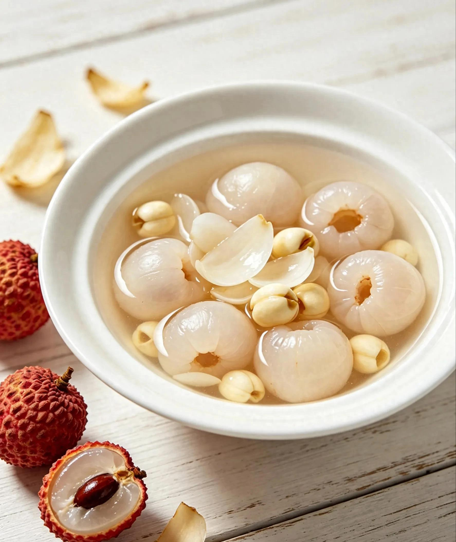4 c&aacute;ch v&agrave;ng để ăn vải thiều m&agrave; kh&ocirc;ng g&acirc;y n&oacute;ng trong người lại trừ thấp h&agrave;n, bổ dưỡng to&agrave;n th&acirc;n, đẹp da- Ảnh 1.