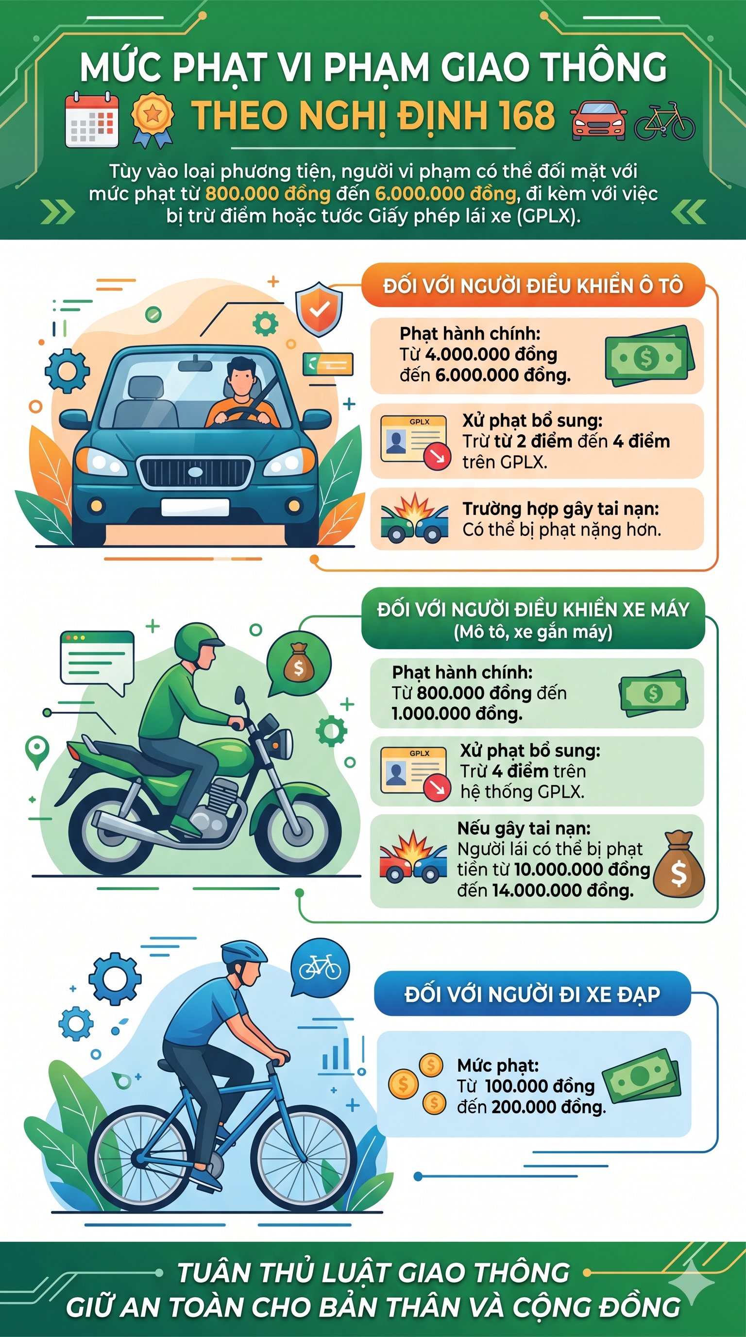 Mức phạt lỗi dùng điện thoại khi lái xe mới nhất 2026 đối với tất cả các loại xe, tài xế chú ý - Ảnh 1.