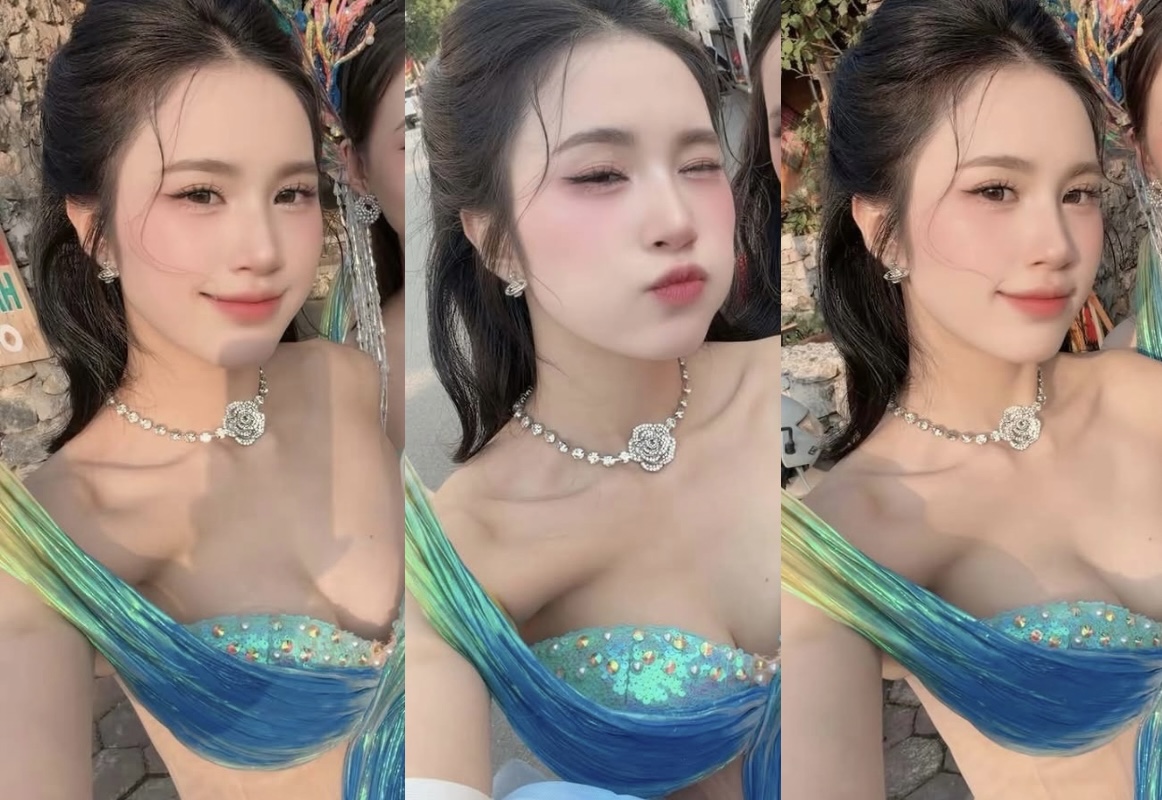 Hot girl ti&ecirc;n c&aacute; tại Carnaval Hạ Long xinh đẹp, b&ugrave;ng nổ nhan sắc khiến anh em "đi&ecirc;u đứng" - Ảnh 2.