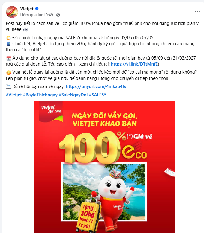 Vietjet Air ra thông báo tới hàng triệu khách hàng, có hiệu lực từ hôm nay đến hết 7/5 - Ảnh 2.