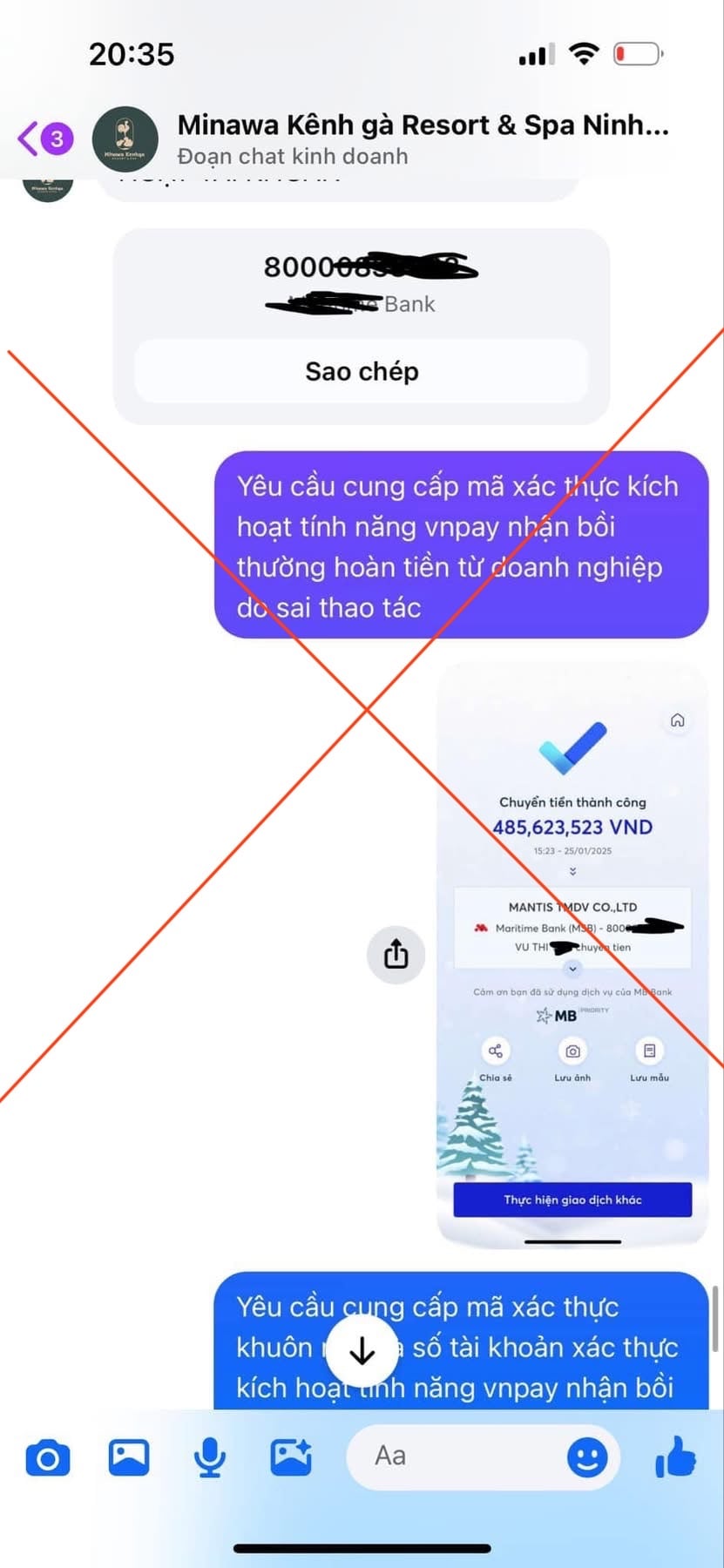 Cảnh báo lừa đảo liên quan đến chuỗi nhà hàng Buffet nổi tiếng Hà Nội - Ảnh 3.