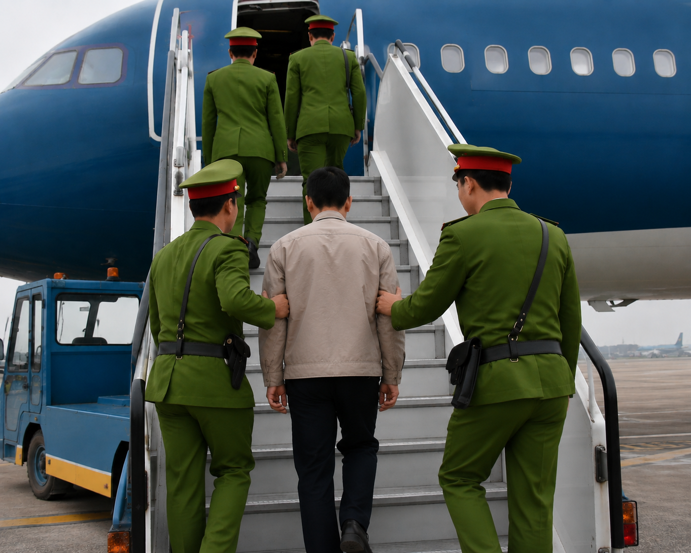 Quy tr&igrave;nh vận chuyển người phạm tội bằng m&aacute;y bay theo quy định mới 2026 - Ảnh 1.
