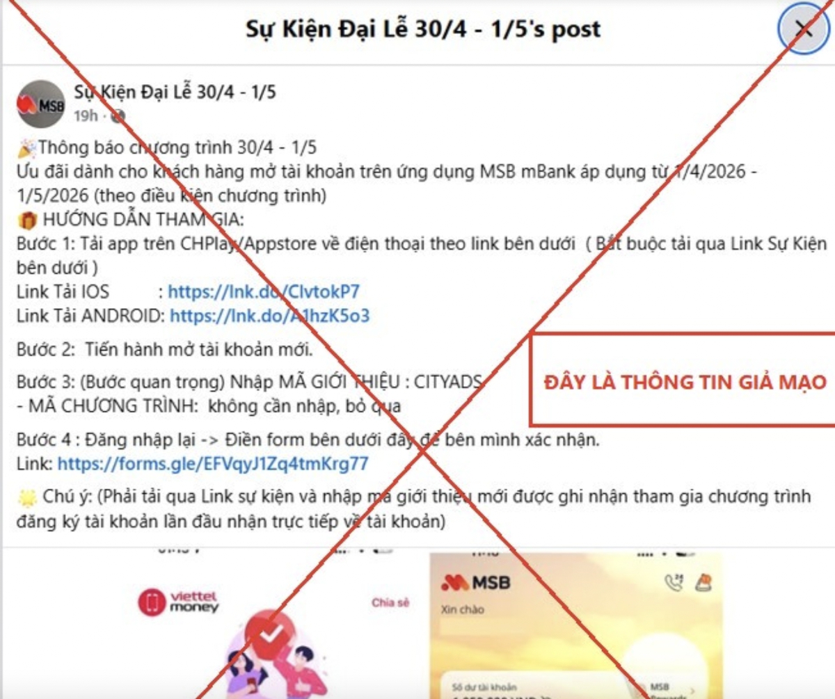 Ng&acirc;n h&agrave;ng cảnh b&aacute;o người d&ugrave;ng về chi&ecirc;u lừa đảo ng&acirc;n h&agrave;ng chiếm quyền điều khiển điện thọai - Ảnh 1.