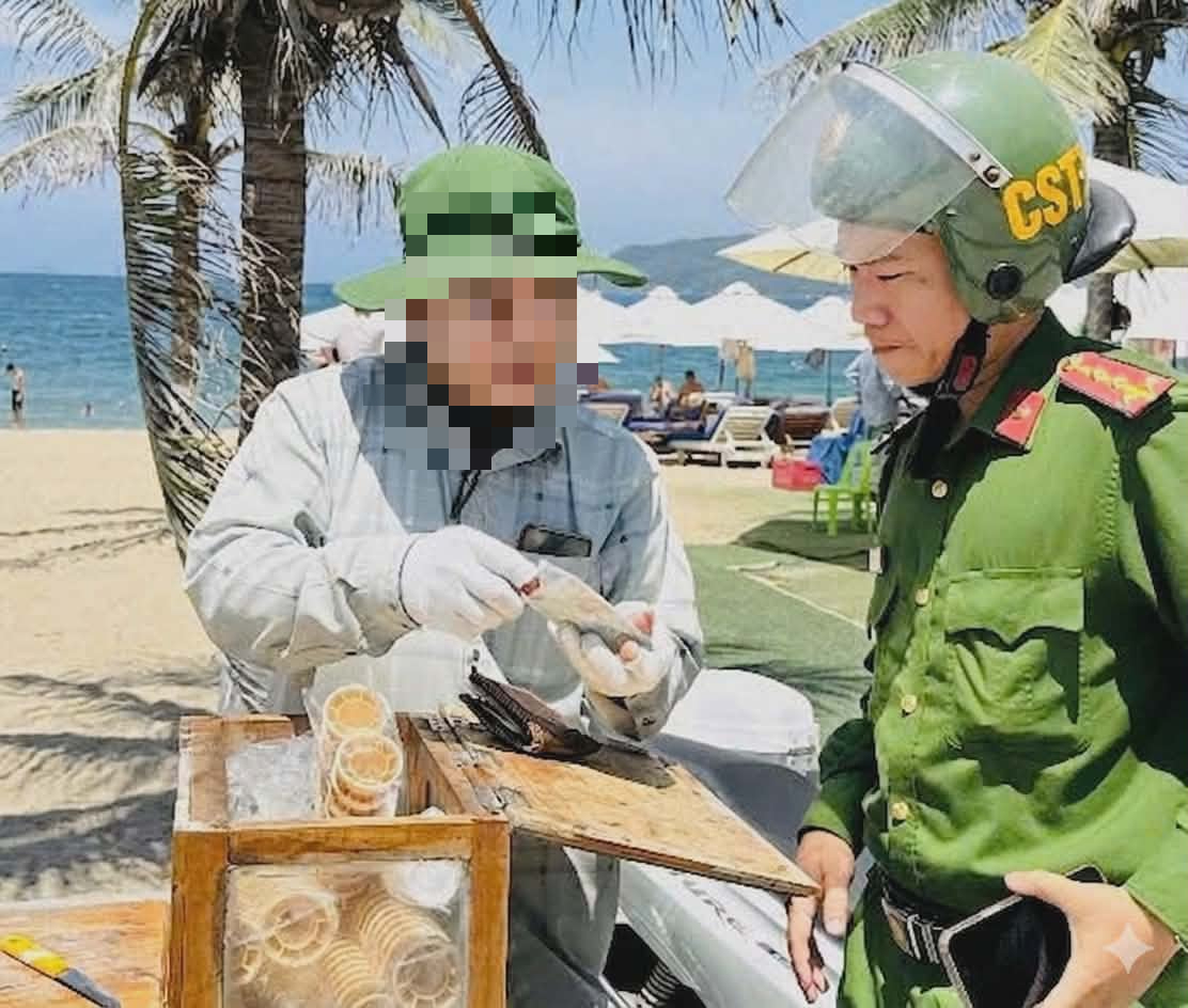 Người bán kem ở Nha Trang bị phạt hơn 3,4 triệu đồng - Ảnh 1.