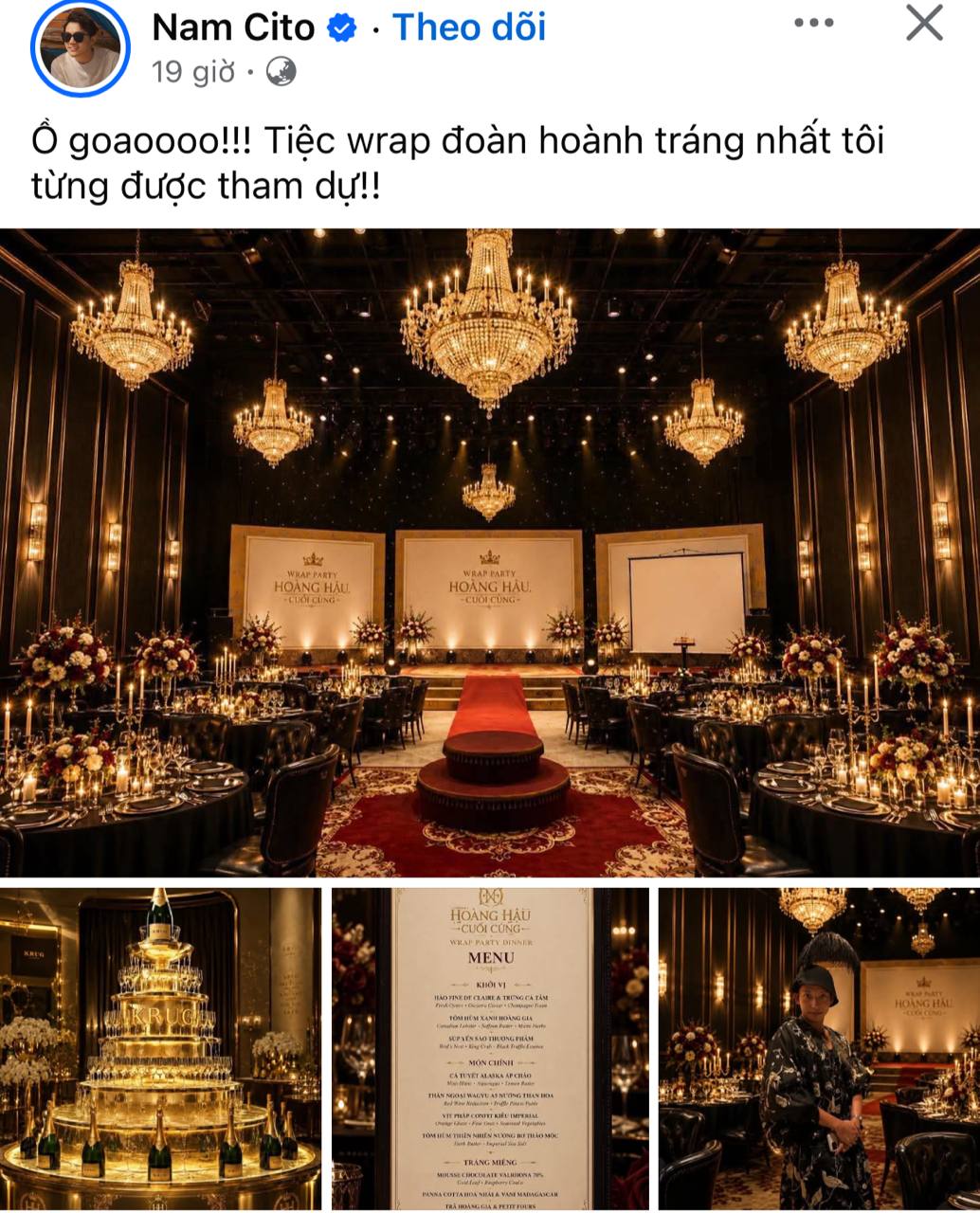 Ma Ran Đ&ocirc; thoải m&aacute;i lộ diện, Tăng Thanh H&agrave; quyết che &ocirc; đen k&iacute;n bưng tại tiệc đ&oacute;ng m&aacute;y Ho&agrave;ng Hậu Cuối C&ugrave;ng- Ảnh 1.