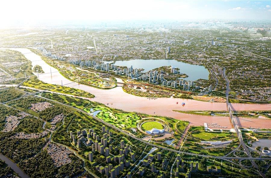 Đại Quang Minh - THACO - H&ograve;a Ph&aacute;t dự kiến thu hồi gần 8.000ha đất, chi 290.000 tỷ đồng để GPMB l&agrave;m si&ecirc;u dự &aacute;n &ldquo;kỳ t&iacute;ch s&ocirc;ng Hồng&rdquo; 27 tỷ USD - Ảnh 1.