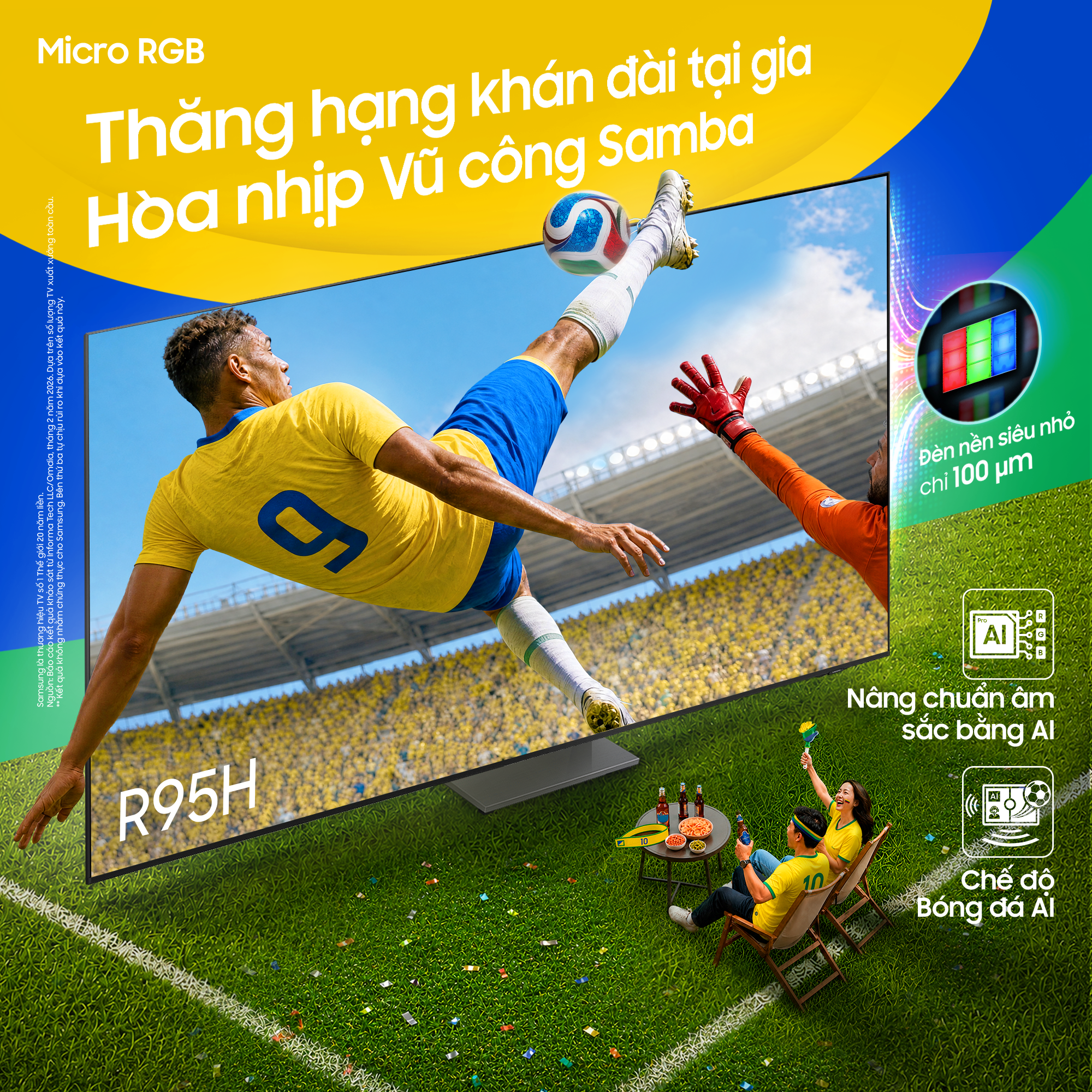 Trải nghiệm World Cup cho&aacute;ng ngợp tr&ecirc;n Samsung AI TV m&agrave;n h&igrave;nh cực đại - Ảnh 2.